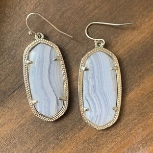Kendra Scott Elle Earrings- Blue Lace
